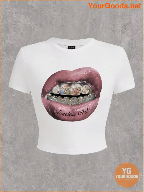 YOURGOODS Slayr Casual Lips Slim Fit TShirt - YourGoods Online Shop