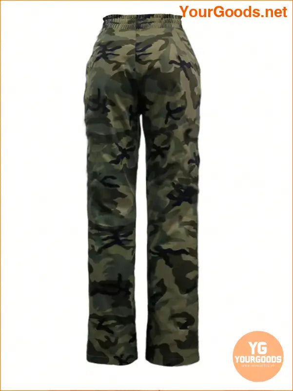 YOURGOODS Slayr Loose Fit Camo High Waisted Pants - YourGoods Online Shop