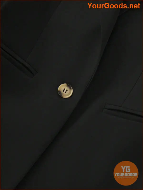 YOURGOODS Solid Color Single-Breasted Suit Jacket And Trousers Elegant Two-Piece Suit - YourGoods Online Shop