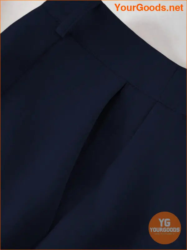 YOURGOODS Solid Color Single-Breasted Suit Jacket And Trousers Elegant Two-Piece Suit - YourGoods Online Shop