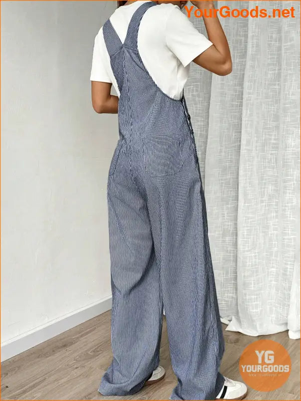 YOURGOODS Solid Pocket Front Overall Jumpsuit Without Tube Top - YourGoods Online Shop