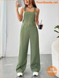 YOURGOODS Solid Pocket Front Overall Jumpsuit Without Tube Top - YourGoods Online Shop