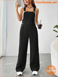 YOURGOODS Solid Pocket Front Overall Jumpsuit Without Tube Top - YourGoods Online Shop