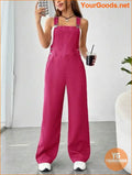 YOURGOODS Solid Pocket Front Overall Jumpsuit Without Tube Top - YourGoods Online Shop