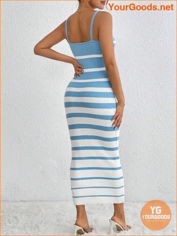 YOURGOODS SpringSummer Striped Knit Tank Dress - YourGoods Online Shop