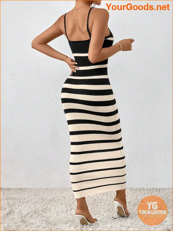 YOURGOODS SpringSummer Striped Knit Tank Dress - YourGoods Online Shop