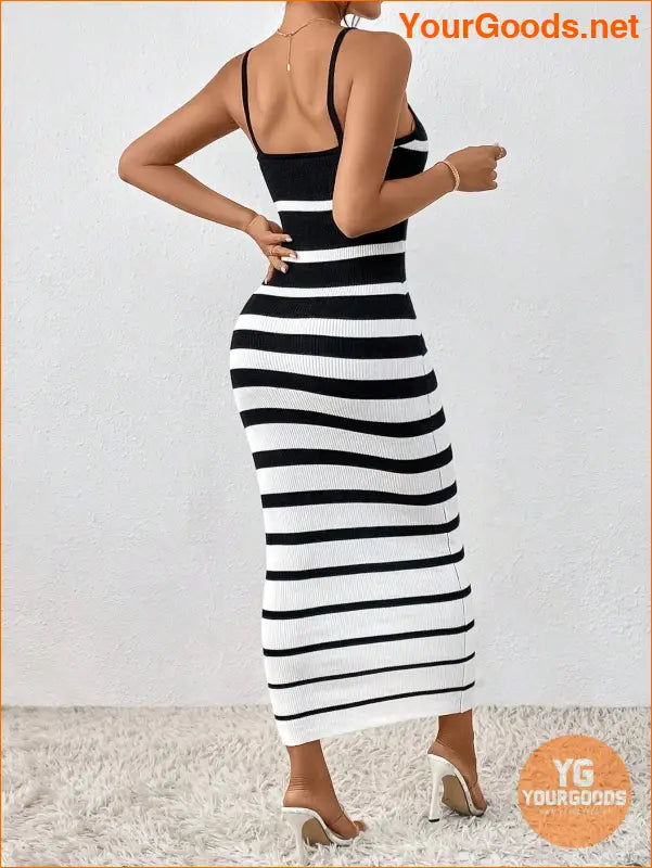 YOURGOODS SpringSummer Striped Knit Tank Dress - YourGoods Online Shop