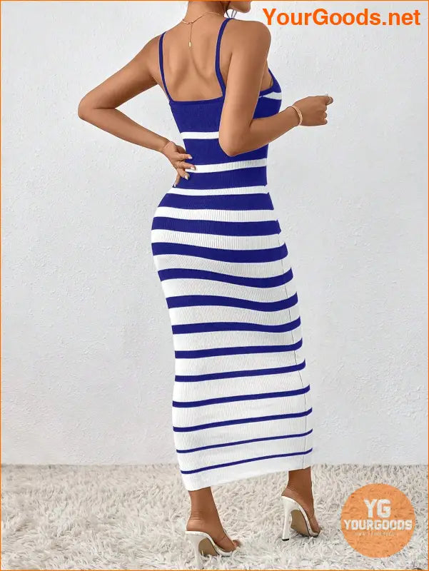 YOURGOODS SpringSummer Striped Knit Tank Dress - YourGoods Online Shop