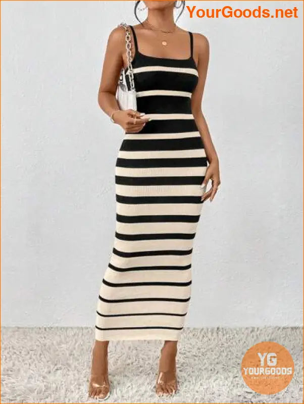 YOURGOODS SpringSummer Striped Knit Tank Dress - YourGoods Online Shop