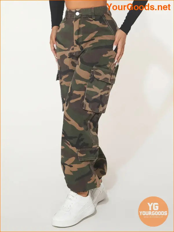 YOURGOODS SXY Camo Print Cargo Pocket Jeans - YourGoods Online Shop