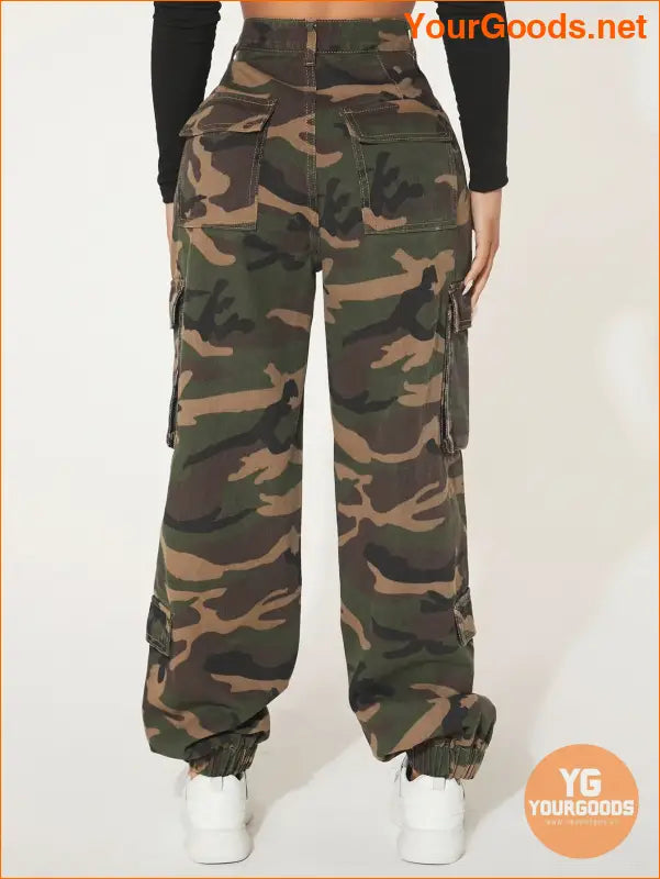 YOURGOODS SXY Camo Print Cargo Pocket Jeans - YourGoods Online Shop