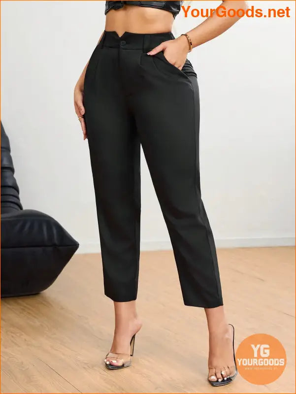 YOURGOODS SXY Casual Cropped SummerAutumn Pencil Suit Pants - YourGoods Online Shop