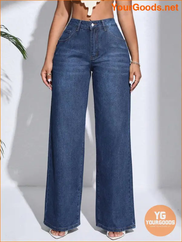 YOURGOODS SXY Slant Pocket Wide Leg Jeans - YourGoods Online Shop