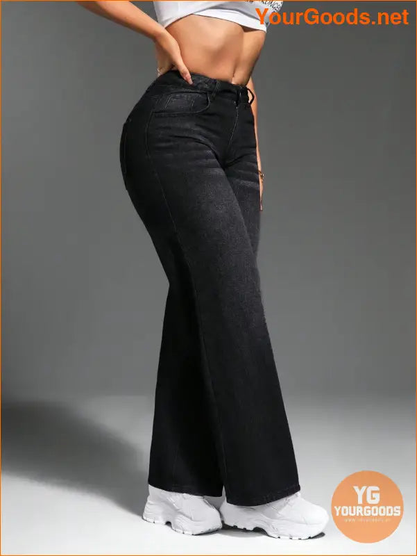 YOURGOODS SXY Slant Pocket Wide Leg Jeans - YourGoods Online Shop