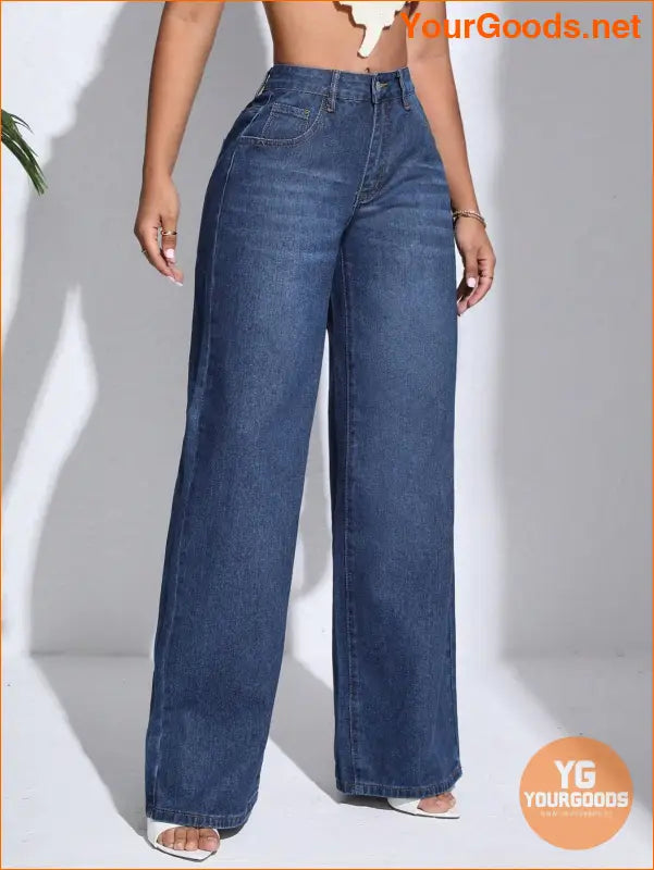 YOURGOODS SXY Slant Pocket Wide Leg Jeans - YourGoods Online Shop