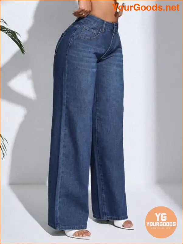 YOURGOODS SXY Slant Pocket Wide Leg Jeans - YourGoods Online Shop