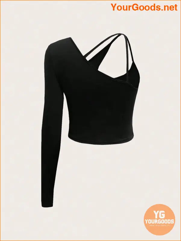 YOURGOODS SXY Solid Asymmetrical Cut Out Top - YourGoods Online Shop