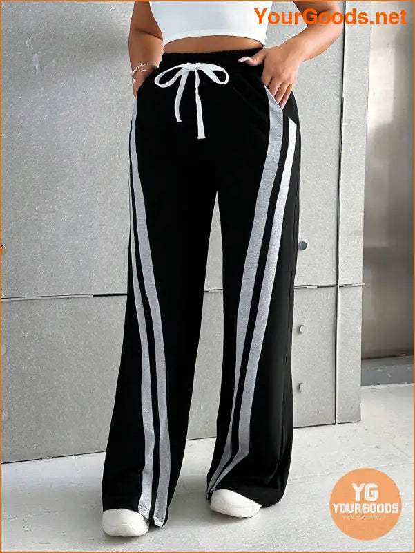 YOURGOODS SXY Wide Leg Pants with Drawstring Waist - YourGoods Online Shop