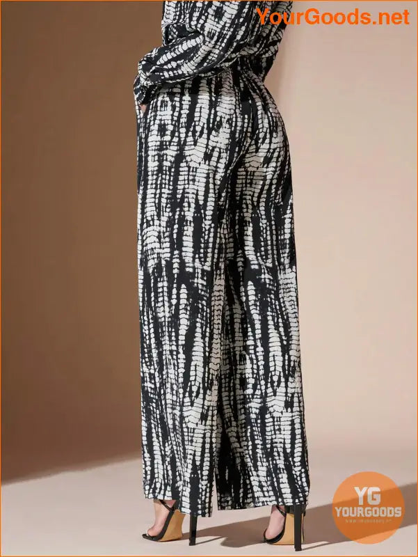 YOURGOODS TieDye Wide Leg Elastic Waist Pants - YourGoods Online Shop