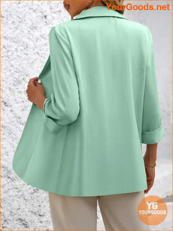 YOURGOODS Women Fashionable Classic Solid Color Commuting Blazer For Versatile Outfits - YourGoods Online Shop