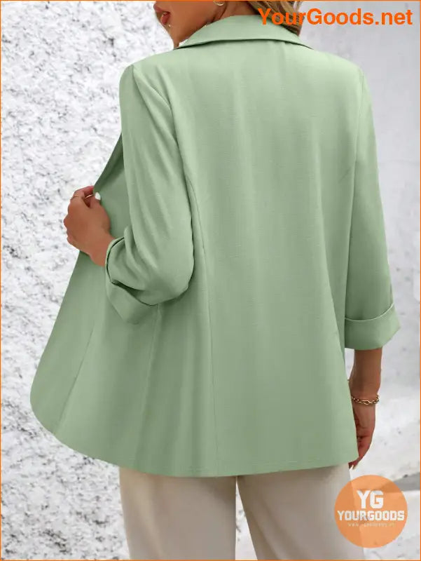 YOURGOODS Women Fashionable Classic Solid Color Commuting Blazer For Versatile Outfits - YourGoods Online Shop