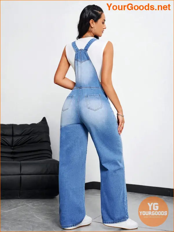 YOURGOODS Womens Casual SpringSummer Denim Overalls - YourGoods Online Shop