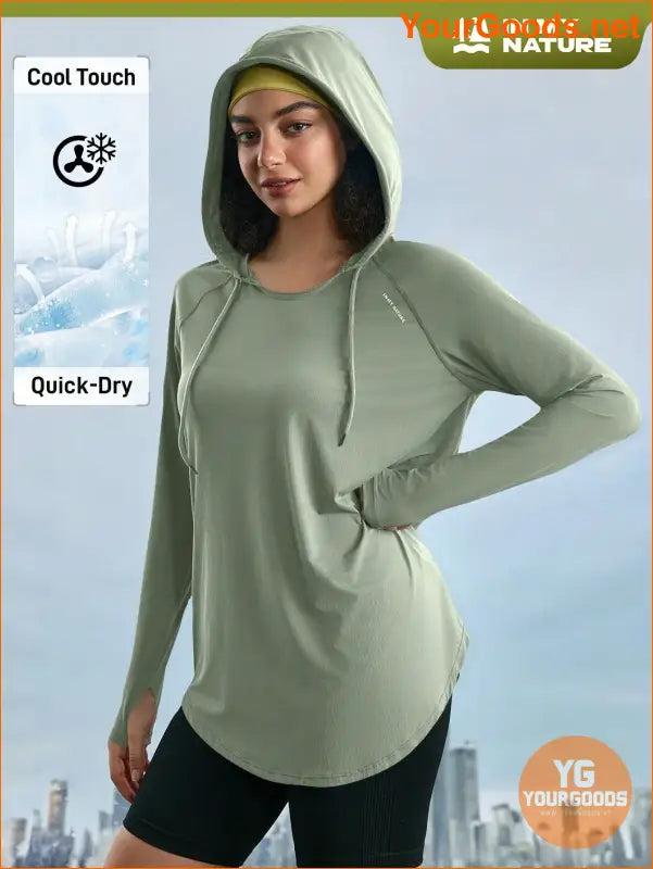 YOURGOODS Women's Plain Simple Drawstring Casual Long Sleeve Outdoor Hoodie - YourGoods Online Shop