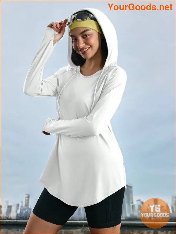 YOURGOODS Women's Plain Simple Drawstring Casual Long Sleeve Outdoor Hoodie - YourGoods Online Shop