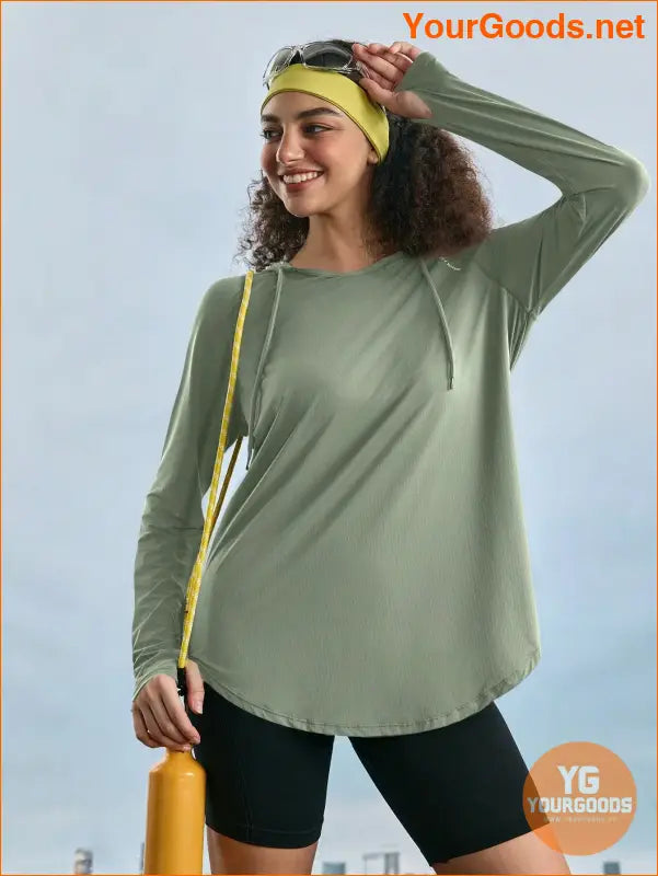 YOURGOODS Women's Plain Simple Drawstring Casual Long Sleeve Outdoor Hoodie - YourGoods Online Shop