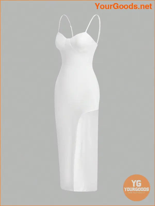 YOURGOODS Womens Sexy White Spaghetti Strap Dress - YourGoods Online Shop