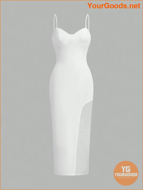 YOURGOODS Womens Sexy White Spaghetti Strap Dress - YourGoods Online Shop