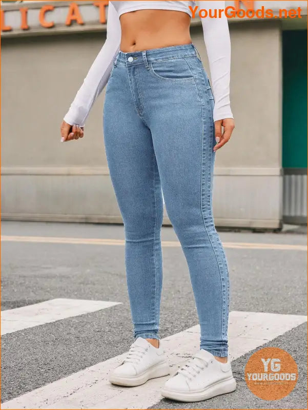 YOURGOODS Womens Slim Fit Denim Jeans - YourGoods Online Shop