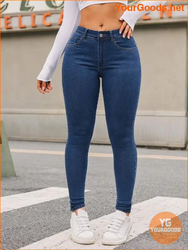 YOURGOODS Womens Slim Fit Denim Jeans - YourGoods Online Shop