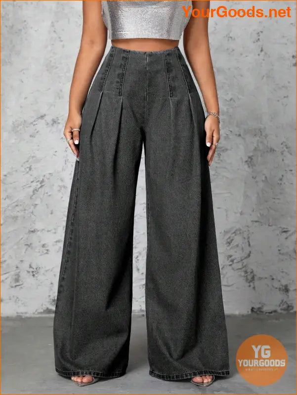 YOURGOODS Womens Trendy Wide Leg Jeans - YourGoods Online Shop