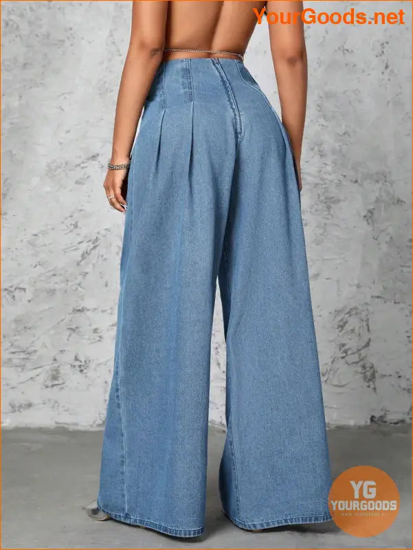 YOURGOODS Womens Trendy Wide Leg Jeans - YourGoods Online Shop