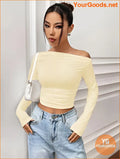 YOURGOODS X Mirella Santos Slim Asymmetrical Crop Top - YourGoods Online Shop