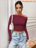 YOURGOODS X Mirella Santos Slim Asymmetrical Crop Top - YourGoods Online Shop