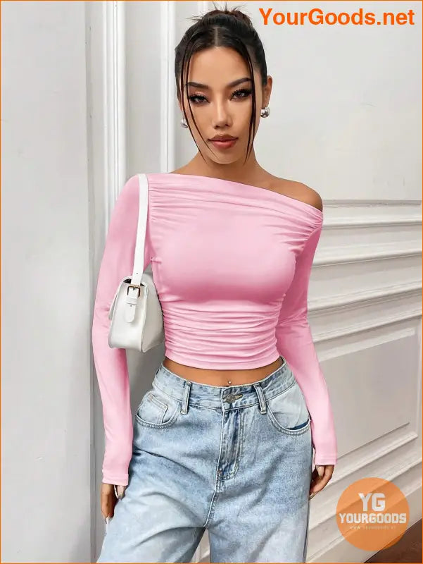 YOURGOODS X Mirella Santos Slim Asymmetrical Crop Top - YourGoods Online Shop