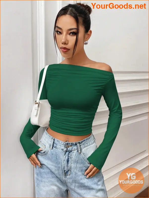 YOURGOODS X Mirella Santos Slim Asymmetrical Crop Top - YourGoods Online Shop