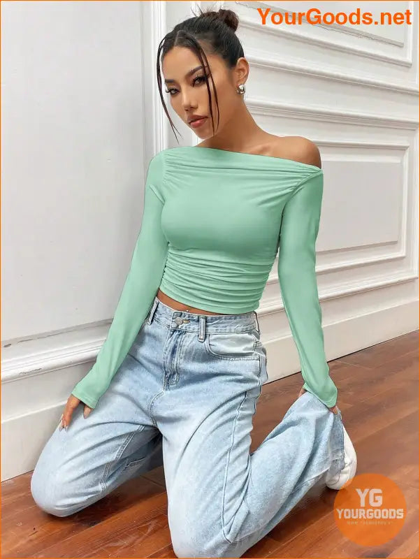 YOURGOODS X Mirella Santos Slim Asymmetrical Crop Top - YourGoods Online Shop