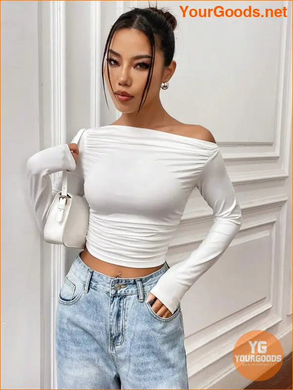 YOURGOODS X Mirella Santos Slim Asymmetrical Crop Top - YourGoods Online Shop