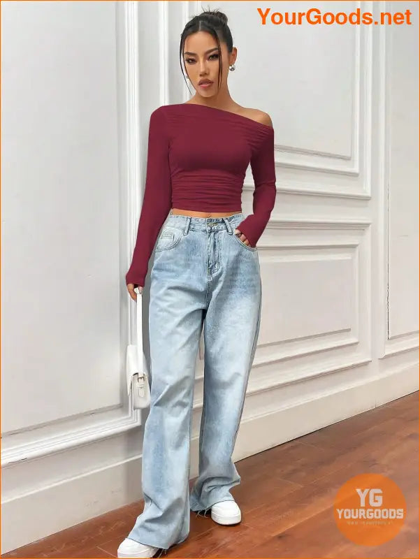 YOURGOODS X Mirella Santos Slim Asymmetrical Crop Top - YourGoods Online Shop