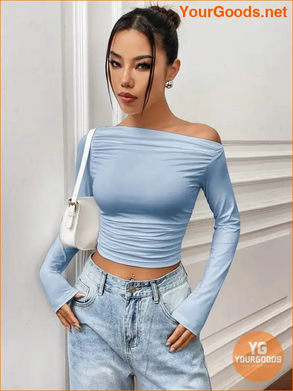 YOURGOODS X Mirella Santos Slim Asymmetrical Crop Top - YourGoods Online Shop