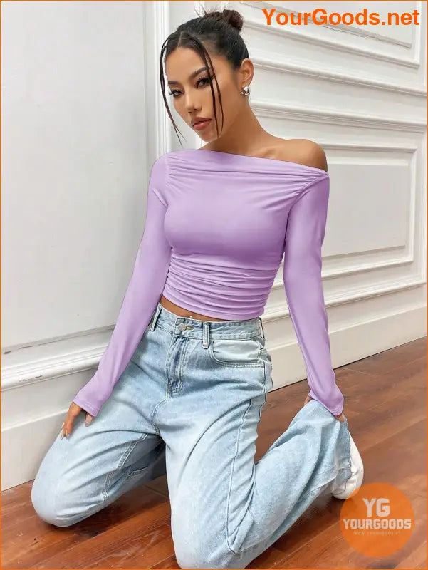 YOURGOODS X Mirella Santos Slim Asymmetrical Crop Top - YourGoods Online Shop