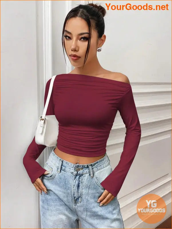 YOURGOODS X Mirella Santos Slim Asymmetrical Crop Top - YourGoods Online Shop