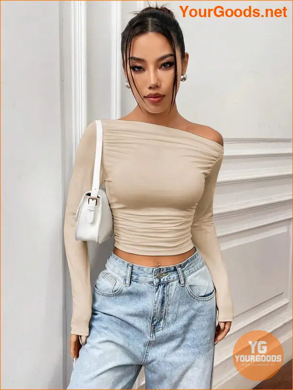 YOURGOODS X Mirella Santos Slim Asymmetrical Crop Top - YourGoods Online Shop