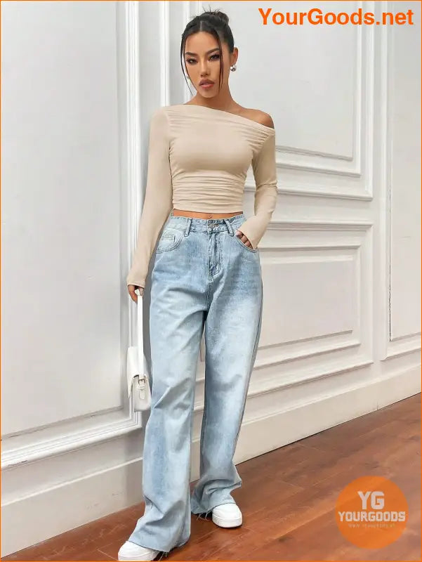 YOURGOODS X Mirella Santos Slim Asymmetrical Crop Top - YourGoods Online Shop