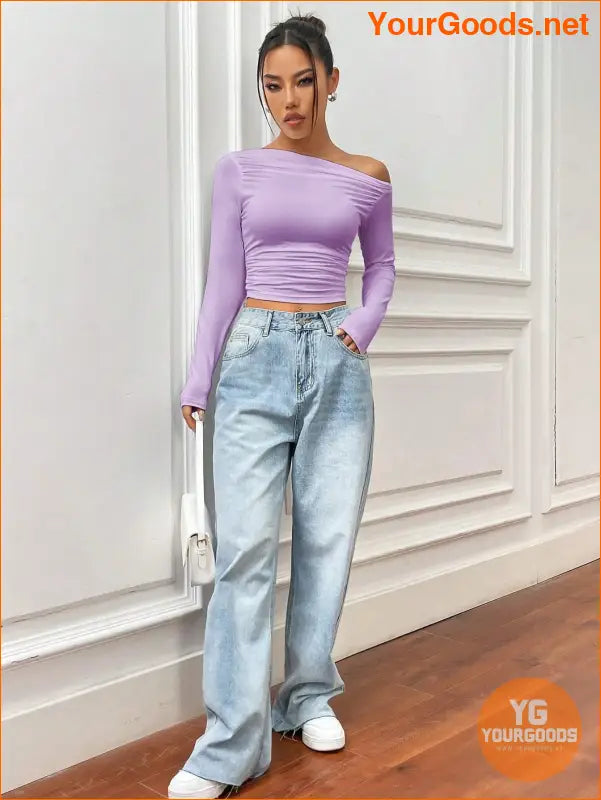 YOURGOODS X Mirella Santos Slim Asymmetrical Crop Top - YourGoods Online Shop