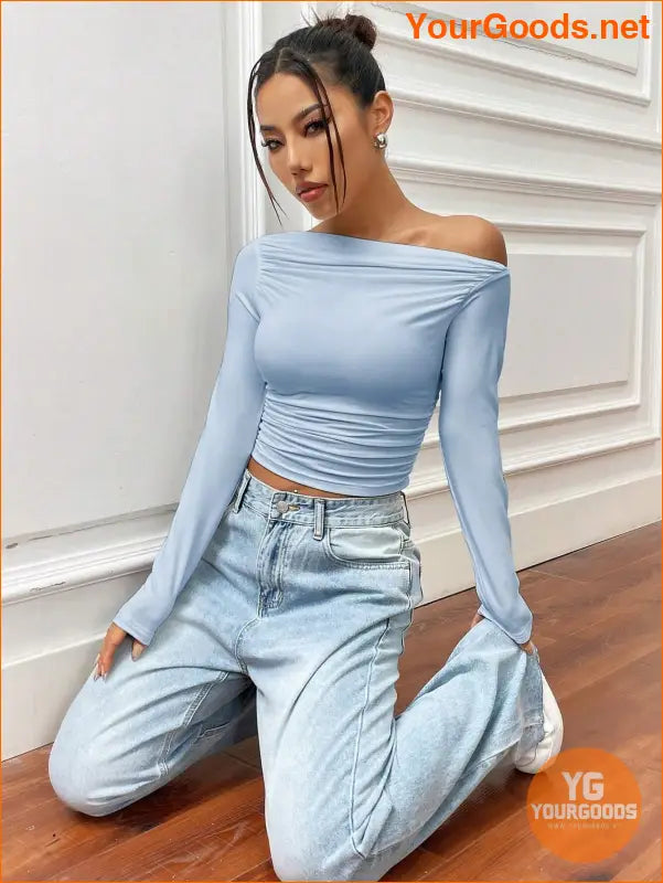 YOURGOODS X Mirella Santos Slim Asymmetrical Crop Top - YourGoods Online Shop