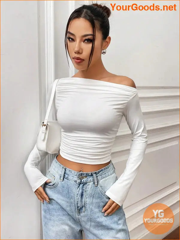 YOURGOODS X Mirella Santos Slim Asymmetrical Crop Top - YourGoods Online Shop